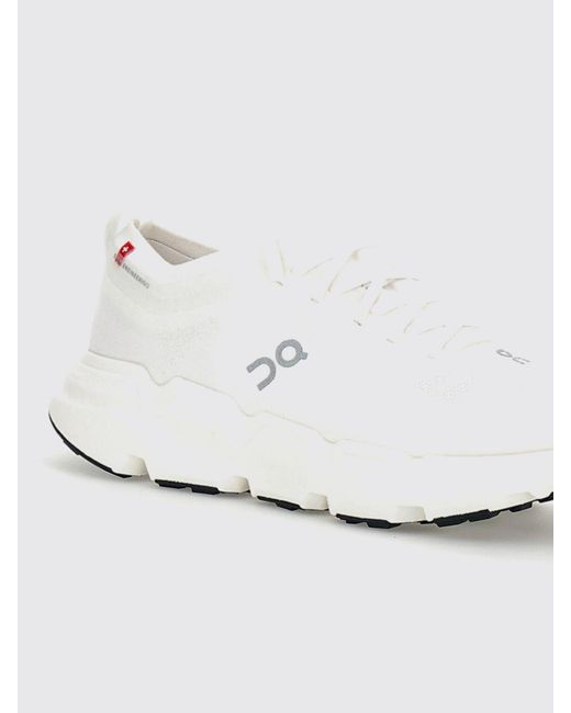 On Shoes White Cloudsoma Lightweight Breathable Mesh Sneakers for men