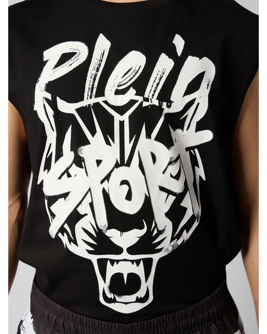 Philipp Plein Black Tank Top for men