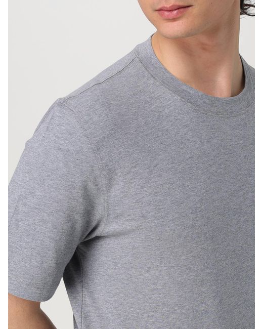 Camiseta Hombre Brunello Cucinelli de hombre de color Gray