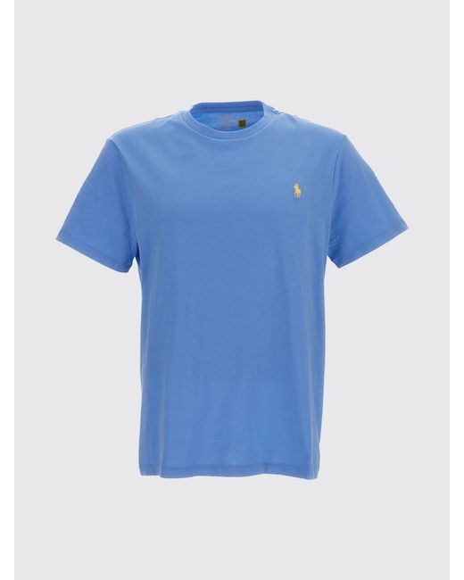 Polo Ralph Lauren Blue Pony Logo Cotton T-Shirt for men