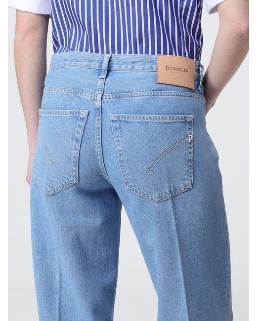 Jeans Straight De Denim De Algodón Dondup de color Blue