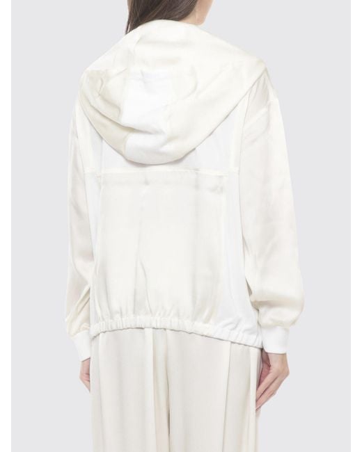 Fabiana Filippi White Viscose Blend Sweatshirt