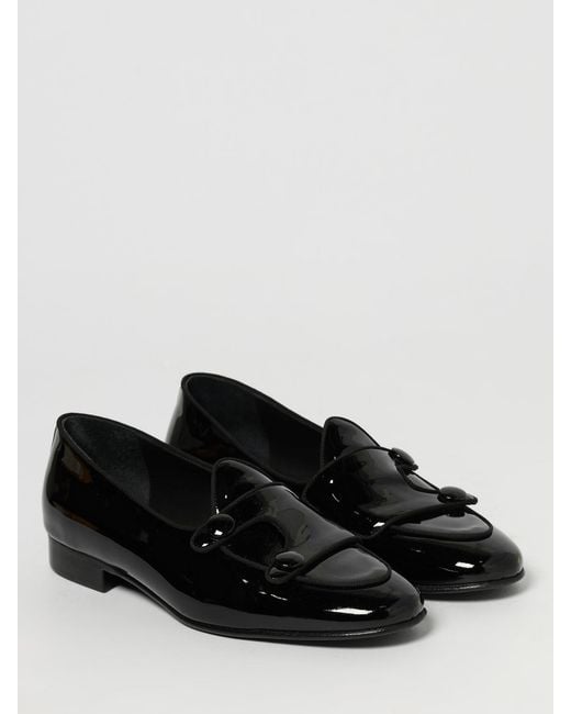 Edhen Milano Black Edhén Milano Patent Leather Monk Straps for men
