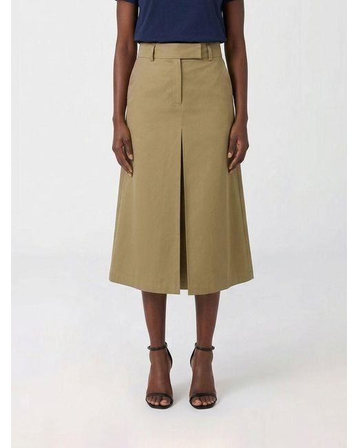 Filippa K Natural Cotton Tailored Skirt