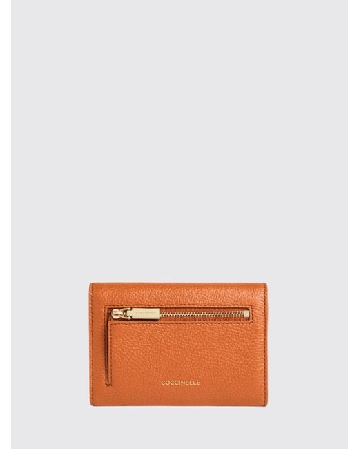 Coccinelle Orange C-Me Grained Leather Wallet