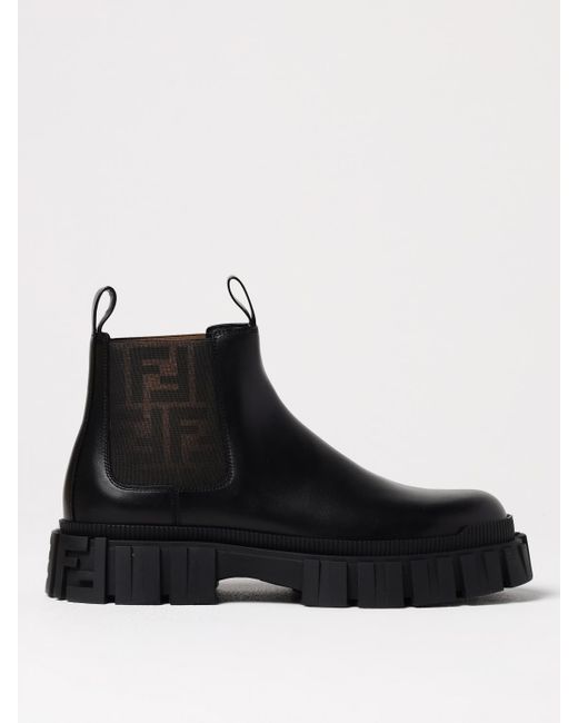 Stivaletto Ff di Fendi in Black da Uomo