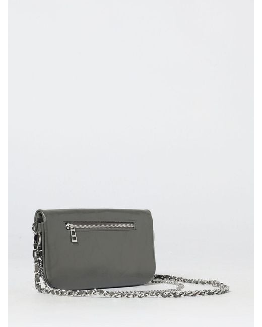Zadig & Voltaire Gray Zadig &Amp Voltaire Rock Nano Humberto Printed Leather Bag By