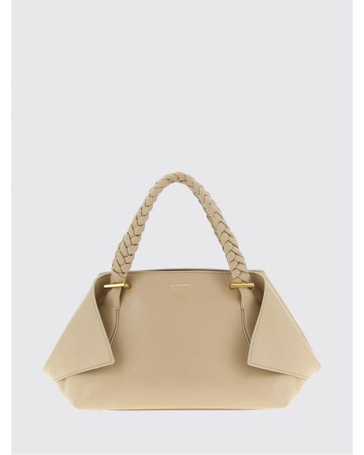 Ferragamo Natural Leather Bag With Flaps