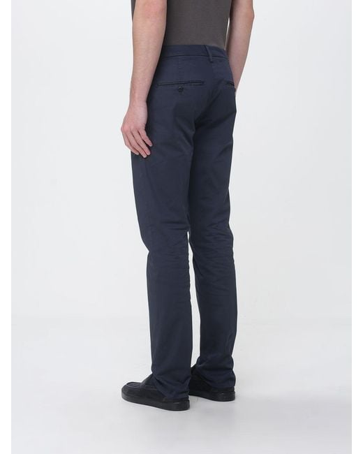 Dondup Blue Twill Chino Trousers for men
