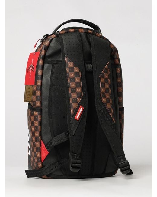 Sprayground Multicolor Pvc Backpack With Check Print And Shark Logo for men