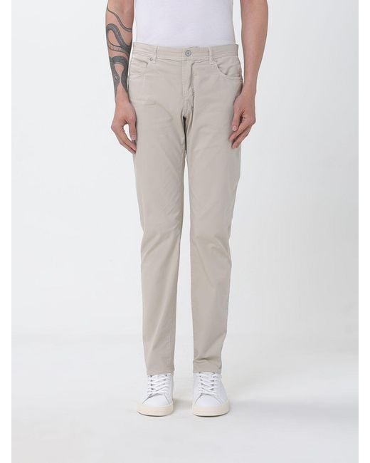 Brooksfield Natural Cotton Slim Fit Trousers for men
