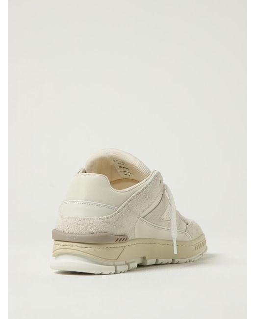 Axel Arigato Natural Area Lo Fluffy Suede And Mesh Sneakers for men