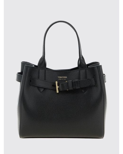 Tom Ford Black Audrey Grained Leather Bag