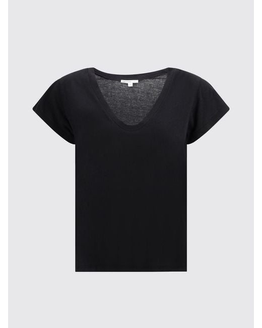 James Perse Black Basic Cotton T-Shirt