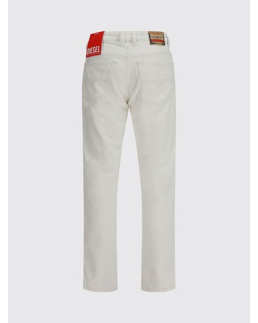 DIESEL White 5-Pocket Jeans for men
