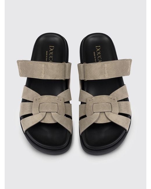 Doucal's White Suede Sandals