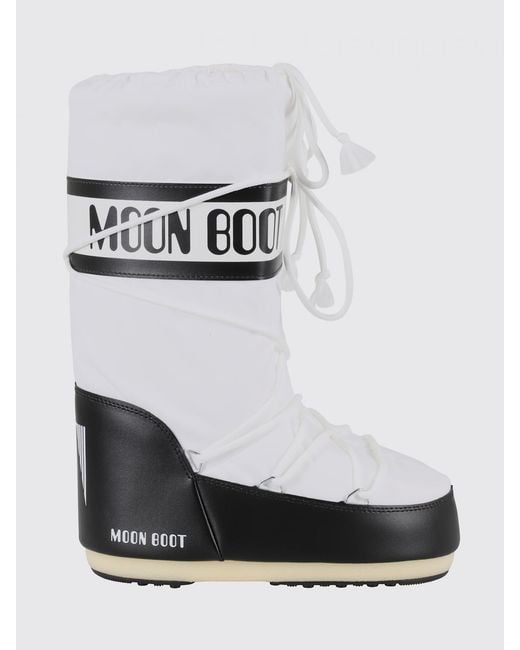 Moon Boot White Icon Nylon Boot