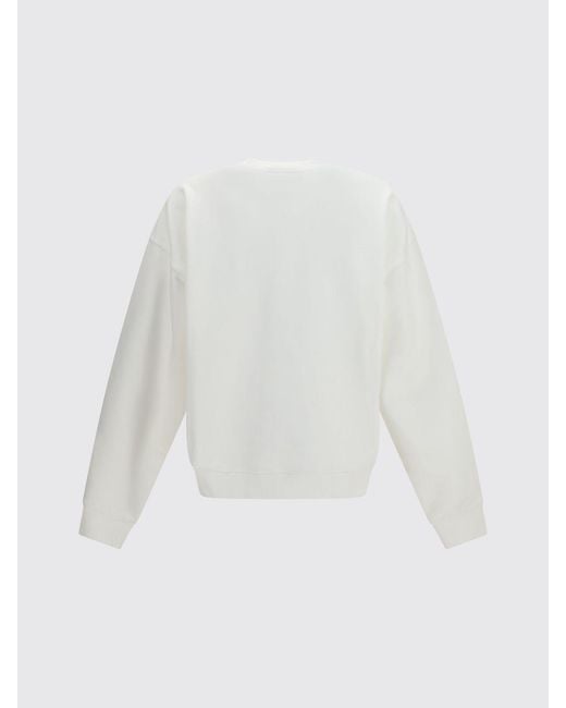 Sudadera De Algodón Con Estampado De Logo DSquared² de hombre de color White