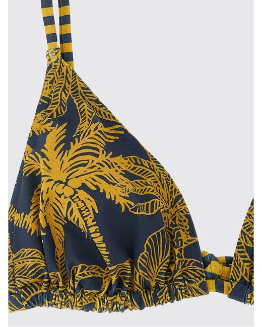 Top De Bikini Con Estampado Tropical Eres de color Natural