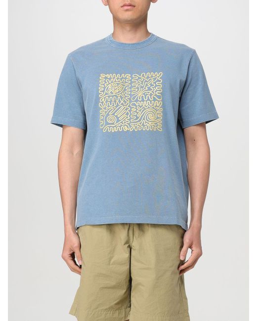 T-shirt in cotone con stampa di PS by Paul Smith in Blue da Uomo