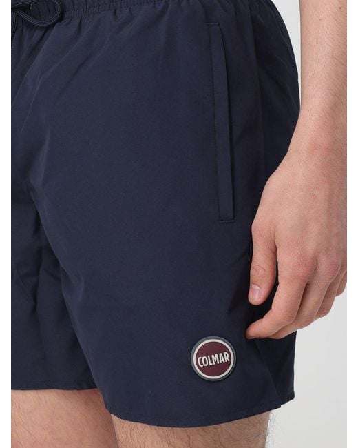 Colmar Blue Polyester Boxer Swim Trunks for men