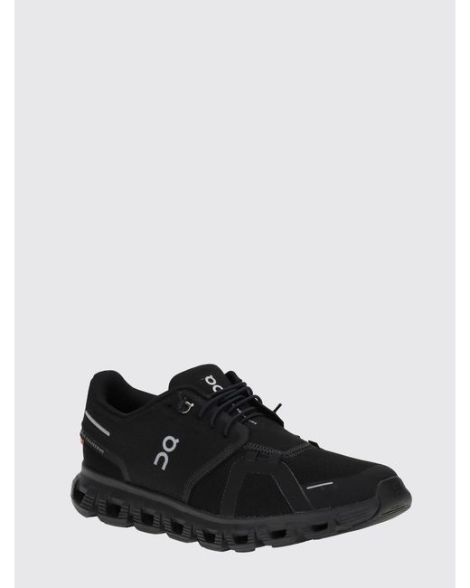 On Shoes Black Cloud 6 Recycled Mesh Sneakers On for men