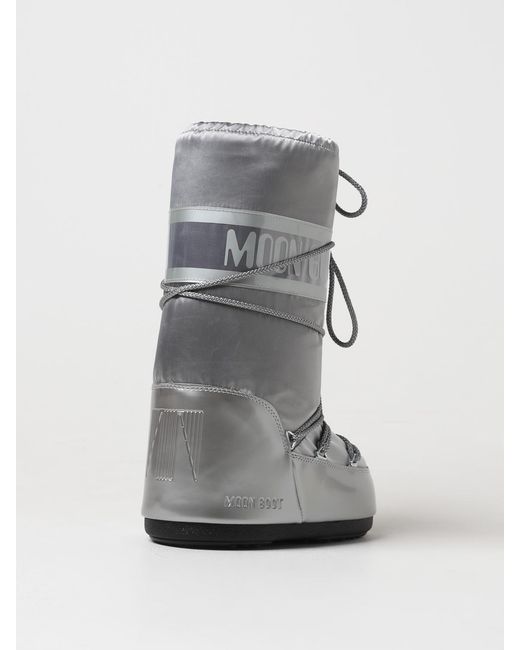 Moon Boot Gray Icon Glance Schneestiefel