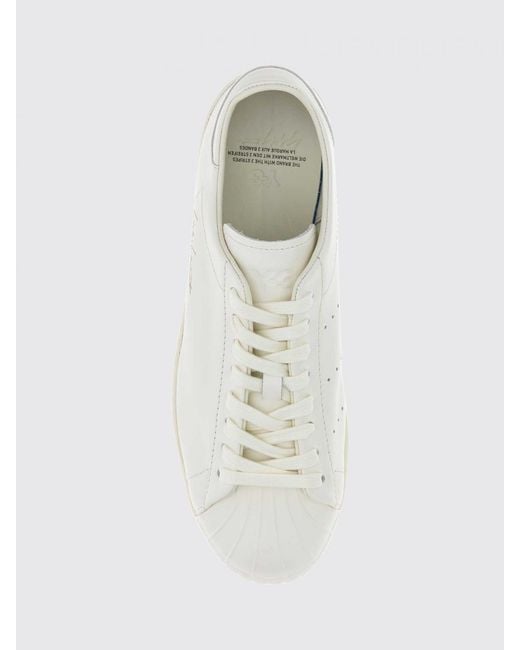 Y-3 Natural Superstar Smooth Leather Sneakers With Iconic Shell Toe for men