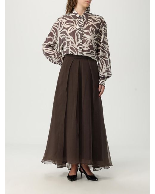Brunello Cucinelli Brown Skirt