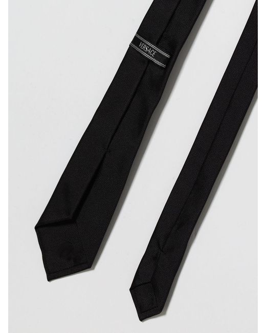 Versace White Medusa Silk Tie for men