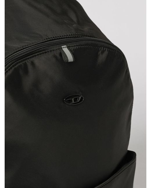 DIESEL Black Nylon D-Pack Backpack for men