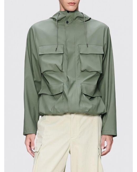 Rains Green Jacket for men