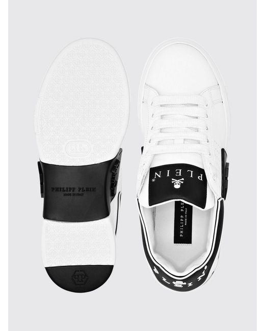 Philipp Plein White Leather Sneakers for men