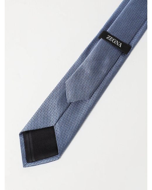 Cravatta in seta di Zegna in Blue da Uomo