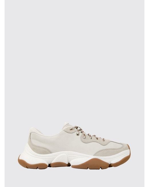 Camper White Karst 2 Leather And Suede Sneakers for men