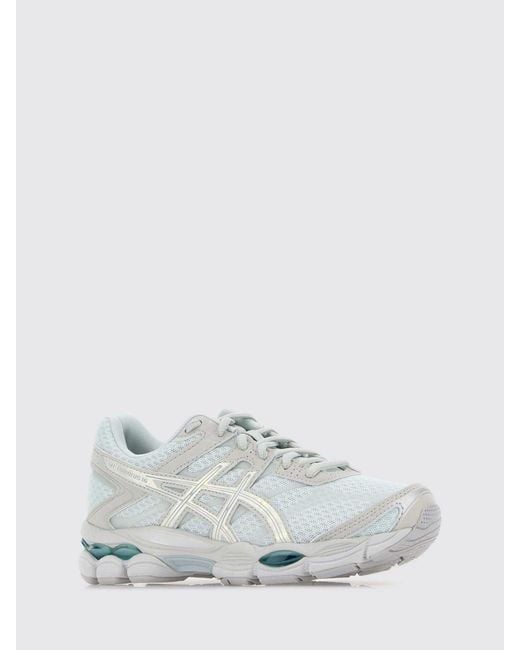 Asics White Gel-Cumulus 16 Synthetic Leather And Mesh Sneakers With Logo