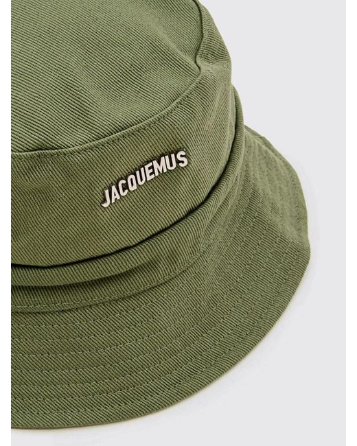 Jacquemus Green Le Gadjo Cotton Twill Hat for men