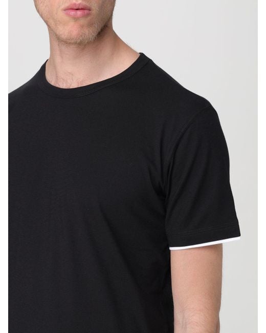 Paolo Pecora Black T-shirt for men
