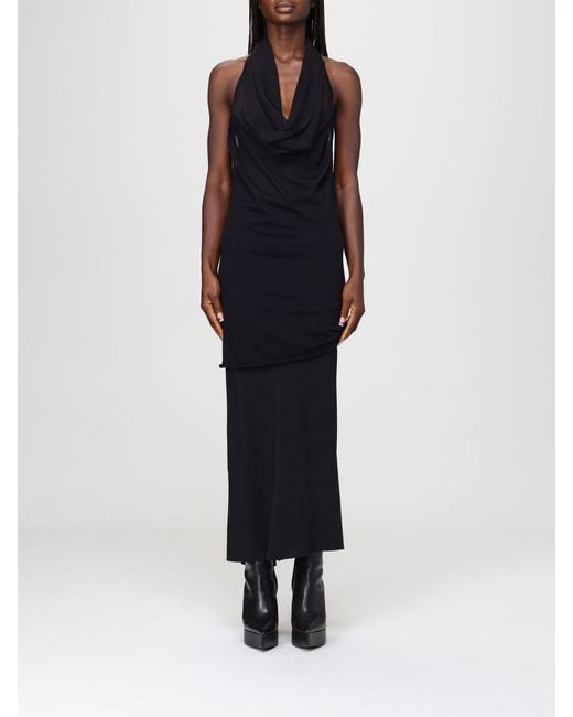 Rick Owens Blue Cotton Minimal Top