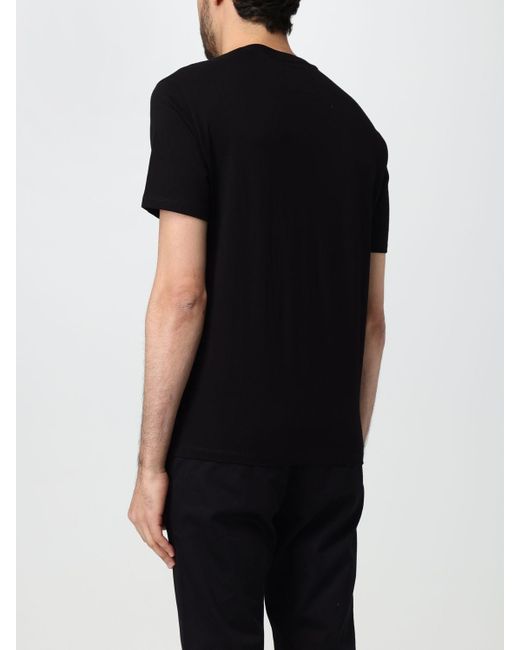 T-shirt di cotone di Armani Exchange in Black da Uomo