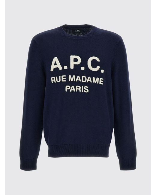 A.P.C. Blue Jumper for men