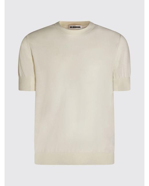 Jil Sander Natural Virgin Wool Sweater for men