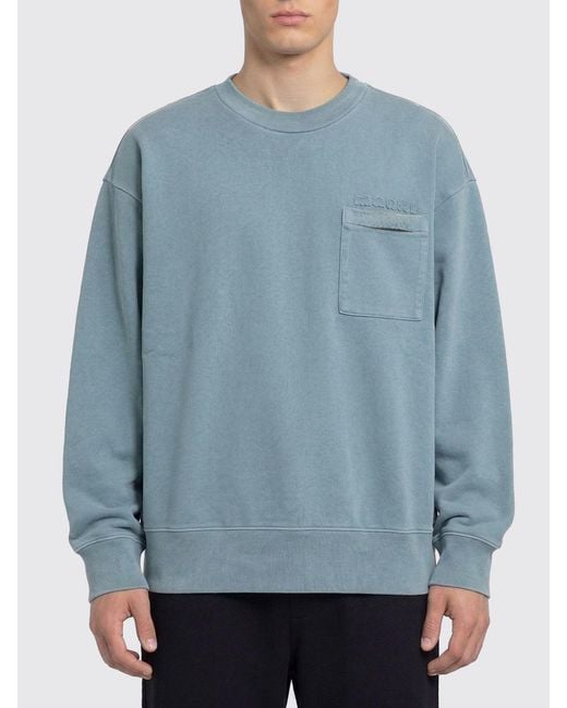 Marni Blue Cotton Sweatshirt for men