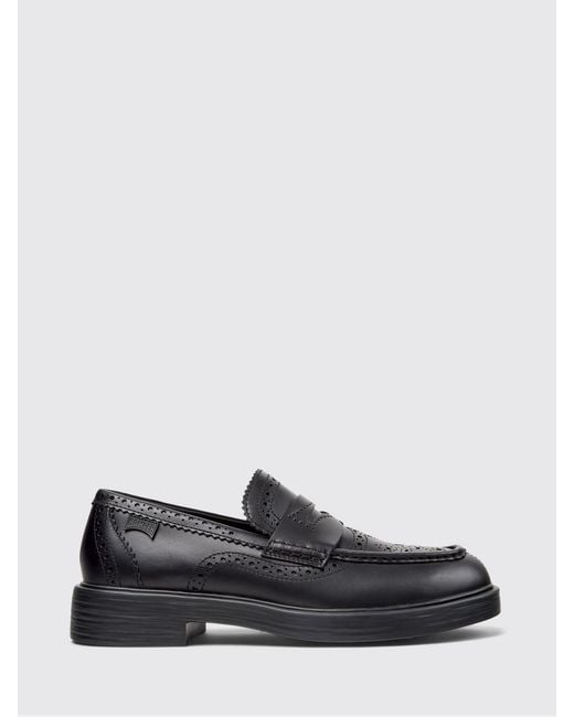 Camper White Twins Leather Brogue Loafers for men