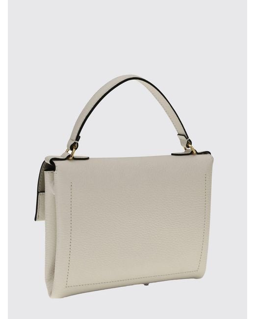 Coccinelle White Arlettis Mini Grained Leather Bag