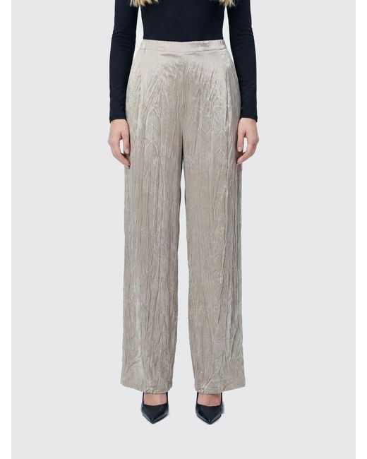 Avant Toi Gray Stretch Silk Palazzo Trousers