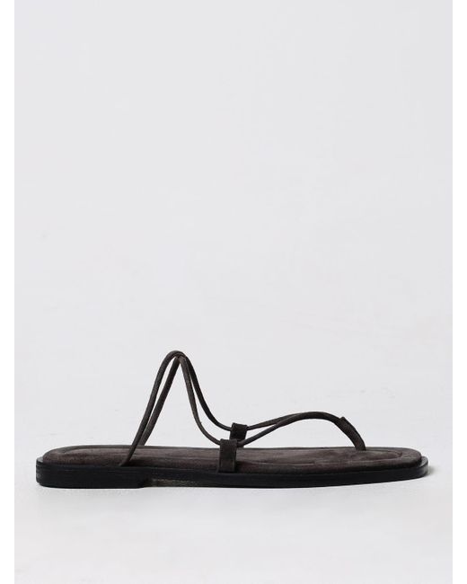 A.Emery Gray Flat Sandals