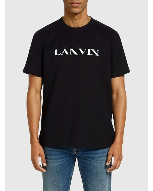 Lanvin Black Polo Shirt for men