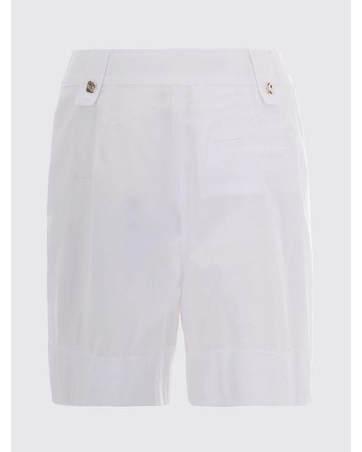 Liu Jo White Cotton Blend Shorts
