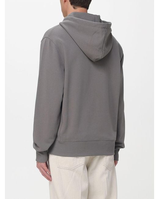 Hogan Gray Cotton Hoodie for men